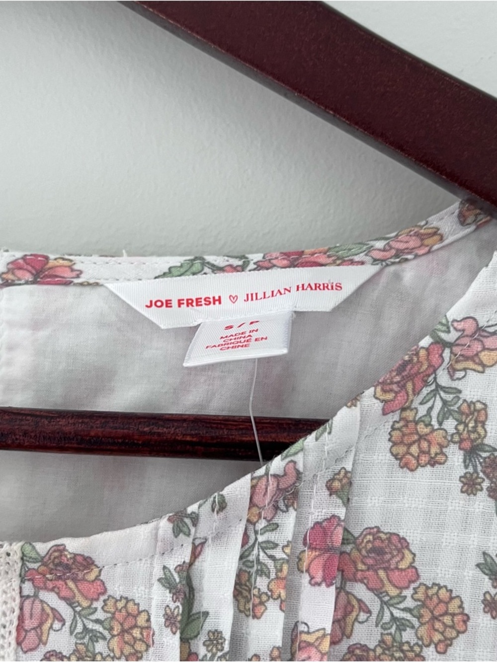 Joe Fresh x Jillian Harris Floral Prairie Mini Dress NWT Small Cotton - Picture 5 of 8